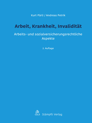 cover image of Arbeit, Krankheit, Invalidität